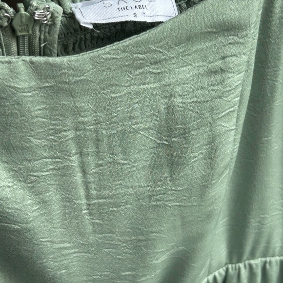 Anthropologie Sage the Label Dolce Vita Long Sleeves Mini Dress Sage Size S - Picture 14 of 17